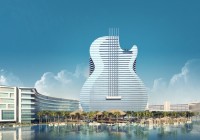 O novo Hard Rock Café em Miami será o primeiro edifício em forma de guitarra elétrica.